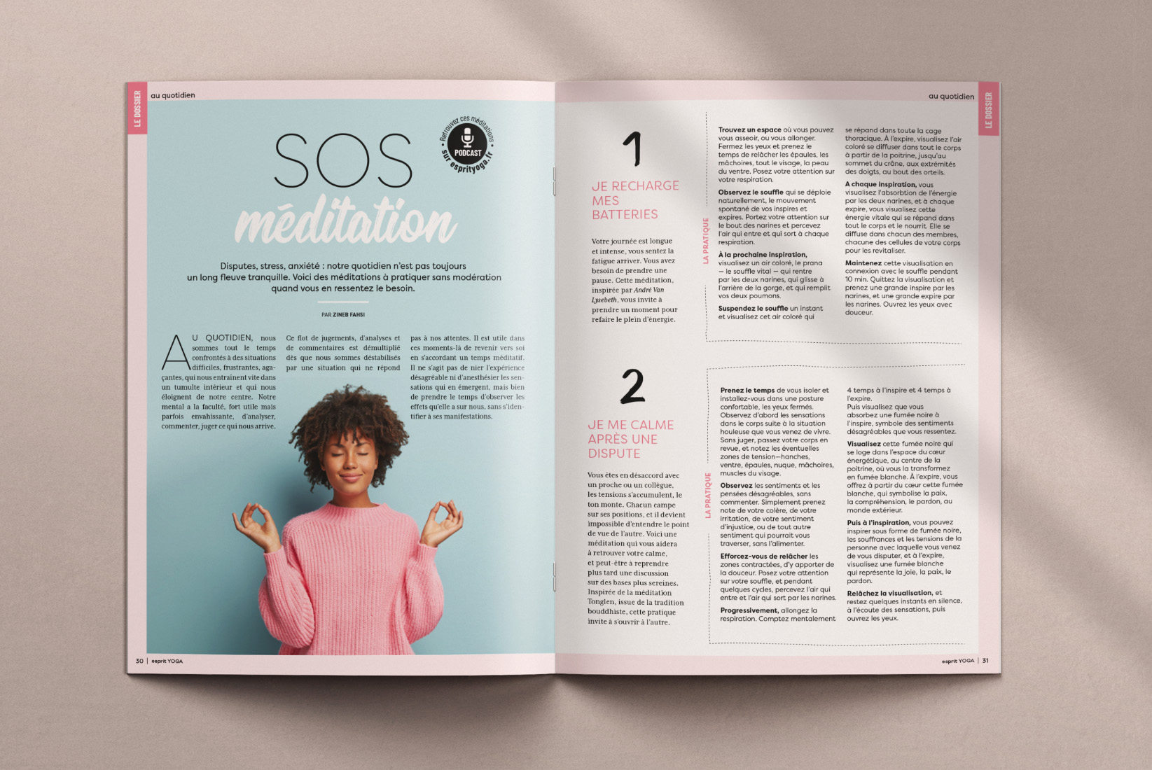 magazine esprit yoga - joëlle ducouret